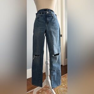 Banana Republic Classic Blue Distressed Women's Jeans
